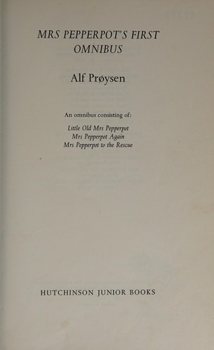 Cover for Mrs. Pepperpot's Omnibus