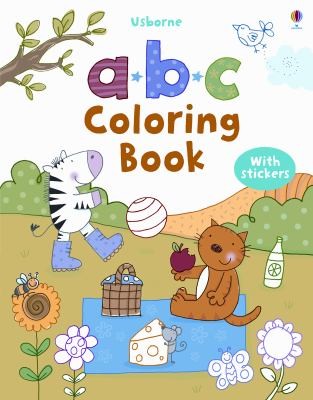 Cover for ABC Coloring Book With Stencils