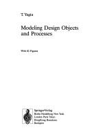 Cover for Modelling Design Objects and Processes (Computer Graphics: Systems & Applications)