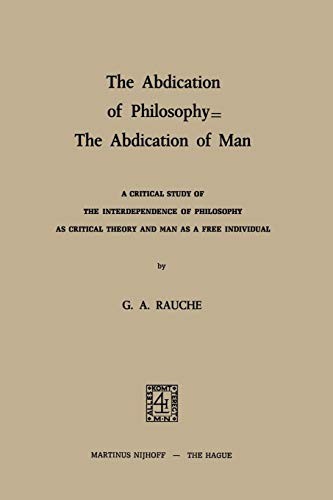 Cover for The Abdication of Philosophy - The Abdication of Man