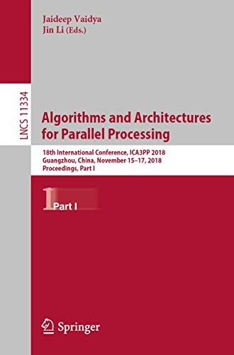 Cover for Algorithms and Architectures for Parallel Processing
