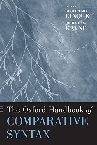Cover for Oxford Handbook of Comparative Syntax