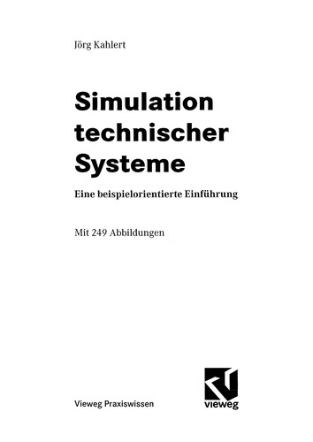 Cover for Simulation technischer Systeme