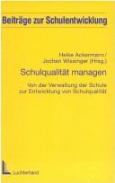 Cover for Schulqualität managen.