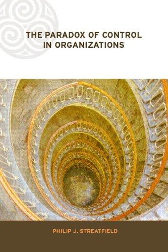 Cover for The Paradox of Control in Organizations (Complexity and Emergence in Organizations)
