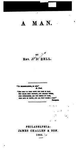 Cover for A Man