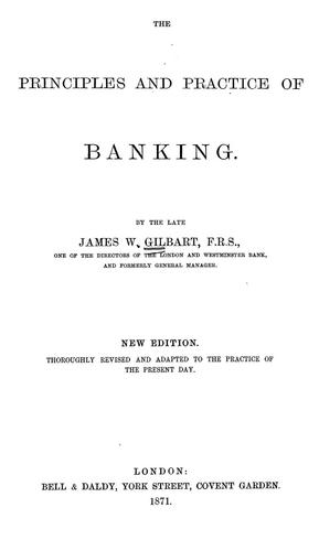 Cover for The principles and practice of banking