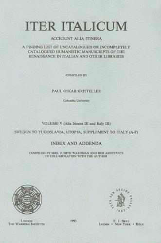 Cover for Iter Italicum
