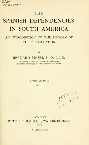 Cover for Spanish dependencies in South America