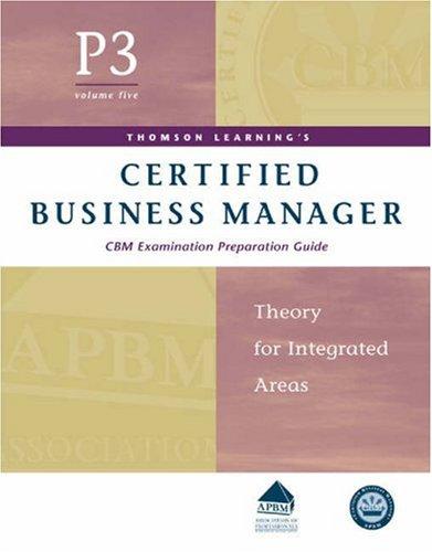 Cover for Certified Business Manager Exam Preparation Guide, Part 3, Vol. 5