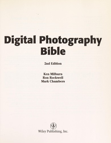 Cover for Digital photography bible