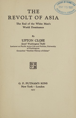 Cover for The revolt of Asia