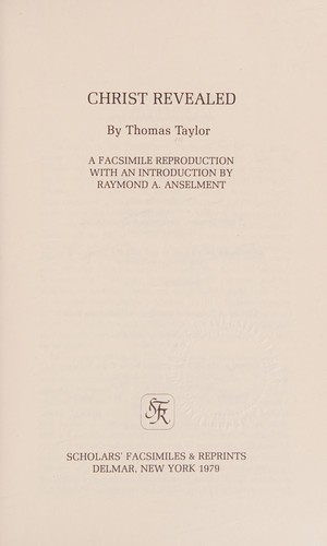 Cover for Christ revealed