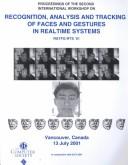 Cover for IEEE Iccv Workshop on Recognition, Analysis, and Tracking of Faces and Gestures in Real-Time Systems: 13 July 2001, Vancouver, B.C., Canada 
