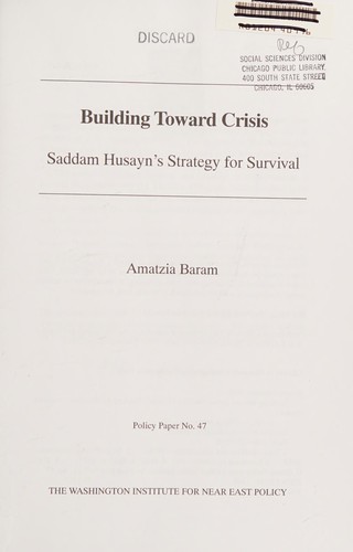 Cover for Building toward crisis