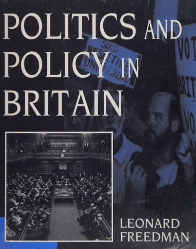 Cover for Politics and policy in Britain