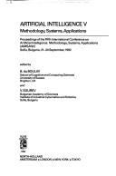 Cover for Artificial intelligence V