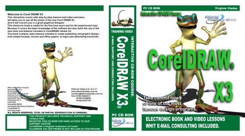 Cover for CorelDRAW X3 Tutorial with Video Lessons and Free Support
