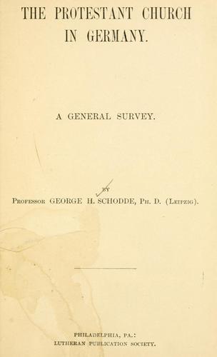Cover for Protestant church in Germany