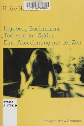 Cover for Ingeborg Bachmanns "Todesarten"-Zyklus