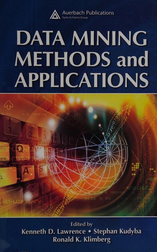 Cover for Data mining methods and applications