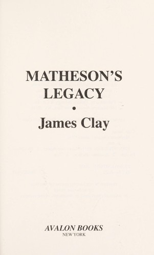 Cover for Matheson's legacy