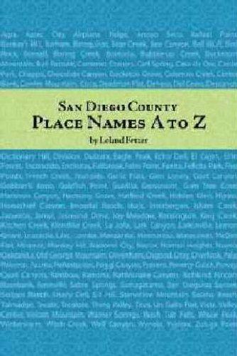 Cover for San Diego County place names, A to Z