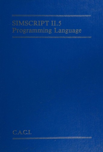 Cover for Simscript II.5 Programming Language
