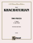 Cover for Two Pieces (Kalmus Edition)