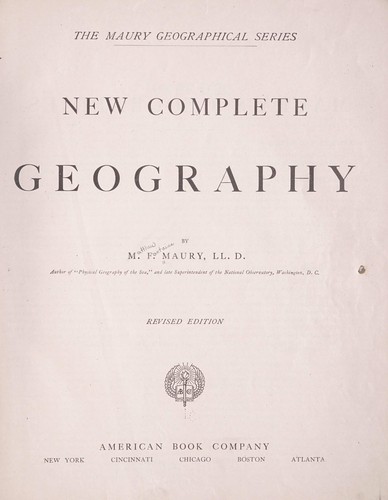 Cover for New complete geography