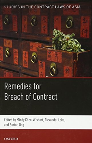 Cover for Studies in the Contract Laws of Asia