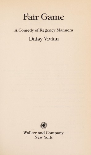 Cover for Fair game