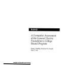 Cover for A formative assessment of the General Electric Foundation's College Bound Program