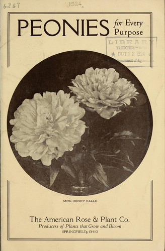 Cover for Peonies for every purpose