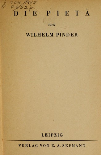 Cover for Die Pietà