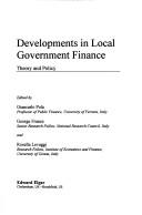 Cover for Developments in local government finance