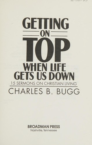 Cover for Getting on top when life gets us down