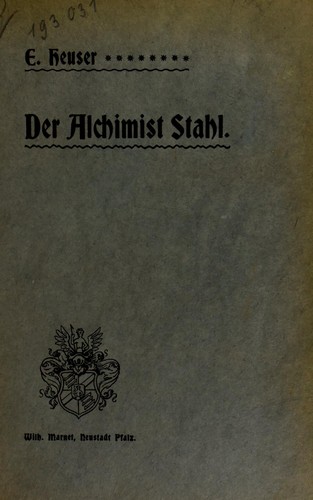 Cover for Der Alchimist Stahl im Herzogtum Pfalz Zweibr©ơcken
