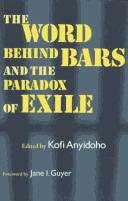 Cover for The word behind bars and the paradox of exile