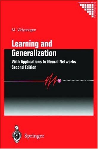 Cover for Learning and generalisation