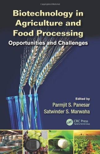 Cover for Biotechnology in agriculture and food processing : opportunities and challenges