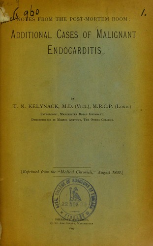 Cover for Notes from the post-mortem room