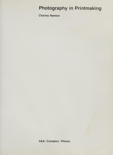 Cover for Photography in printmaking