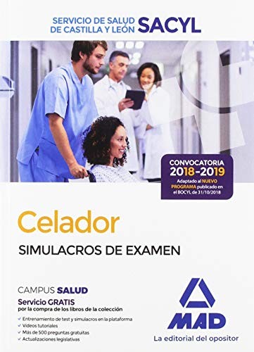 Cover for Celador del Servicio de Salud de Castilla y León . Simulacros de Examen