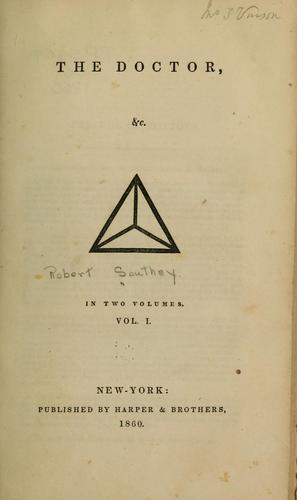 Cover for The doctor, &c