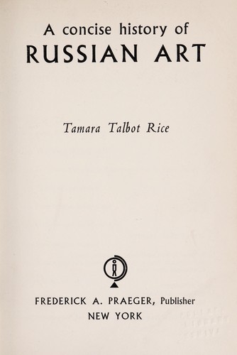 Cover for A concise history of Russian art