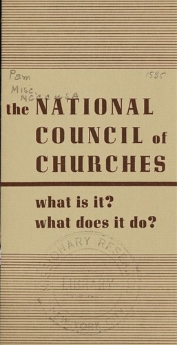 Cover for National Council of Churches