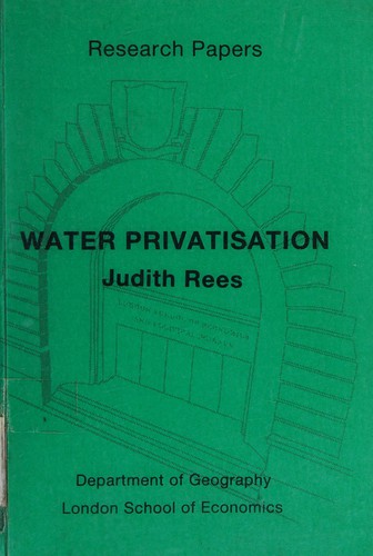 Cover for Water privatisation
