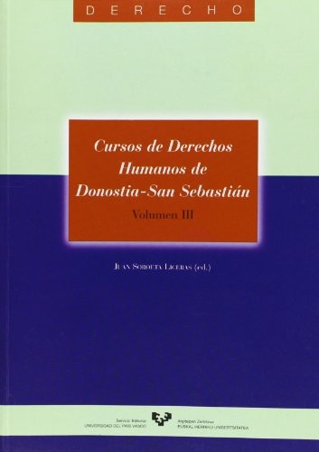 Cover for Cursos de Derechos Humanos de Donostia - San Sebastián. Volumen III
