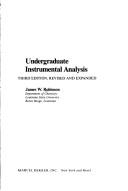 Cover for Undergraduate instrumental analysis